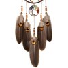 Urdeoms Tree of Life Dream Catchers for Bedroom Adult Brown Boho Dream Catcher Wall Decor for Girls Chakra Crystal Healing Stones Hanging Ornament Room Decoration 18" Length(NO.12)