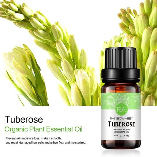 2 Pack Tuberose Essential Oil 100% Pure Oganic Plant Natrual Flower Essential Oil for Diffuser Message Skin Care Sleep 10ML