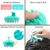 Ithyes Shampoo Brush Silicon Scalp Massager Hair Brush Wet Dry Comb Head Rubber Care Improve Blood Circulation for Men,Women Pets, Pack 2 Green and Pink