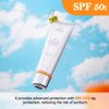 Moisturizing Finish Sunscreen，SPF 50+，Face & Body Universal Sunscreen, Broad Spectrum Protection, Lightweight and Non-Whitening, Travel-Friendly 50ml