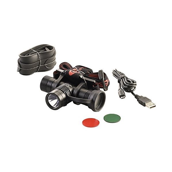 Streamlight 61307 ProTac 1000 Lumens USB Rechargeable Tactical LED Headlamp Includes USB Cord, Elastic and Rubber Straps, Black, Box
