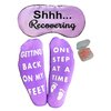 Recovery Sleeping mask Set with Cozy Socks,Get Well Soon Gifts for Women, Chemo Care Package After Surgery, Thinking of You Post Surgery, Healing Gift Set Purple