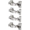 IKEA Cabinet Hinges | Soft Closing with Dampers, Nickel Plated - Pack of 4