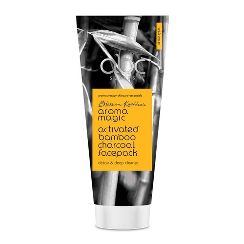 Aroma Magic Activated Bamboo Charcoal Face Pack, 3.53 Oz (100gm), Deep Cleansing Facial Pack, Purifies Skin, Natural Skin care | for All Skin Types