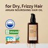 IUNIK Argan 3.9% Hair Oil Serum Nourishing for Dry and Damaged Hair - Anti Frizz Lightweight Hair Treatment Deep Conditioner Mask, Paraben and Sulfate Free, Aceite de Argan Cabello 3.38 Fl Oz Korean