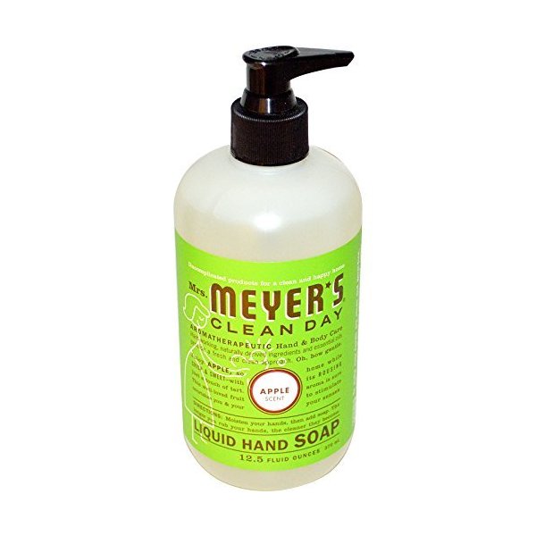 Mrs. Meyers Clean Day, Liquid Hand Soap, Apple Scent, 12.5 fl oz (370 ml) -- 2PC by Mrs. Meyers Clean Day
