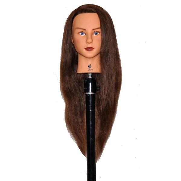 (SUPER LONG) HairZtar Human Hair 26-28" Mannequin Head Hairdresser Training Head Manikin Cosmetology Head (LUCY)