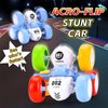 CDDZSW 6 Wheels Pull Back Cars Toys for Toddler Age 3-6,360° Rotating Stunt Car Toys 3-6 Year Old Kids，Friction Powered Car Toys，Vehicles for Toys Age 3-6 Year Old Boy Girl Birthday Present (Color)