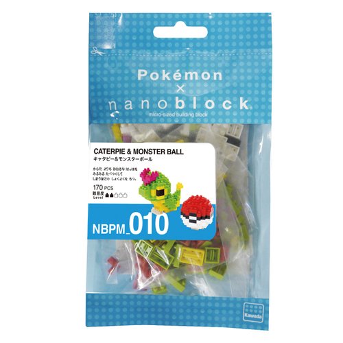 nanoblock - Pokémon - Caterpie & Poke Ball, Pokémon Series Building Kit