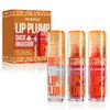 MLSMILE 3 PCS Fat Lip Oil, Duck Plump Lip Gloss, High Pigment Plumping Lip, Hydrating Lip Glow Oil, Lip Balm for women, Vegan Lip Makeup, Shiny Finish, 0.16 fl oz