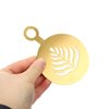 SHOWERORO 4pcs Stainless Steel Coffee Stencils for Latte Art Easy to Clean Cappuccino Templates for for Home Professional Use