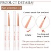 Vtrem 2 Colors Light Coffee Color Eyeliner Pen Waterproof Ultra-Fine Tip Smudgeproof Gel Eyeliner Long-Lasting Eye Liners for Women Makeup Tools