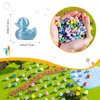 pkaoakyo 150Pcs 3D Printed Miniature Animals - Owl, Frog, Rhinoceros, Spider, Turtle - 2cm Figurines with Gradient Colors, Safe & Eco-Friendly Material for Home, Car, and Office Deco