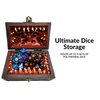 Galdor's Guild Mimic Dice Chest Storage Box | Free Lock & Key | Compatible with Dungeons & Dragons Players, Dungeon Master/DM RPG Gaming | Holder Vault Case | Holds 4 Sets of Polyhedral Dice (Regular)
