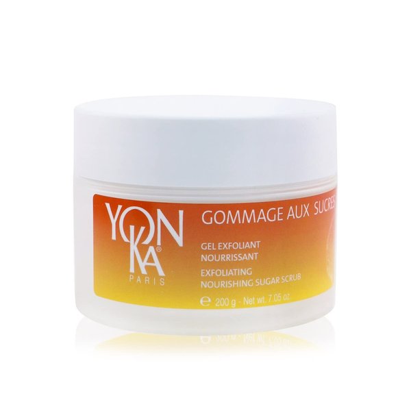 Yon-Ka Mandarin Sugar Scrub, Exfoliating Body Scrub with Brown Sugar and Sunflower Oil, Gentle Natural Ingredients Hydrate and Moisturize Dry Skin, Sweet Orange and Citrus Scent (200g)