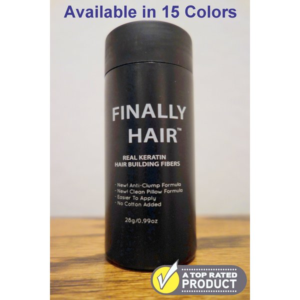 Hair Building Fibers Auburn Hair Loss Concealer Fiber 28 Gram .99oz Refillable Bottle by Finally Hair (Auburn)