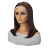 SEXAY Brown Front Bob Wig Human Hair 13x4 HD Lace Front Wig 100% Unprocessed Brazilian Virgin Human Hair #4 Bob Wigs Pre Plucked Natural Hairline with Baby Hair Brown Color Bob for Women(8")