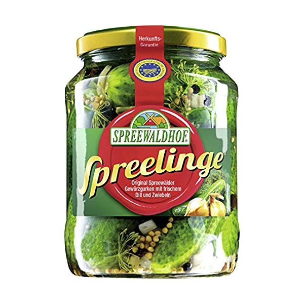 Spreewaldhof Spreelinge Cornichon Gherkins Spreelinge Spreewald 670g From Germany