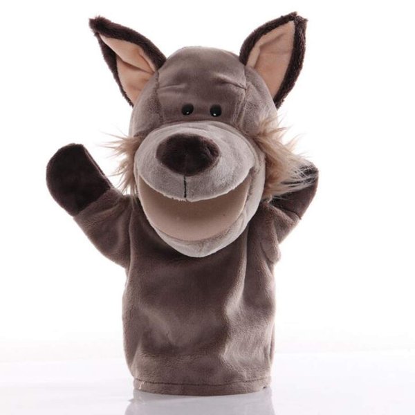 Wolf Open Mouth Hand Puppets Plush Animal Toys for Imaginative Pretend Play Storytelling