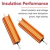 Bonsicoky 5 Pcs 1 Ohm 100W Wirewound Resistors, Aluminum Shell Resistor for Doorbell, Led, Power Supply Equipment
