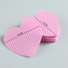 Fcozpjk 400Pcs Lint Free Nail Wipes, Heart Shape Nail Polish Remover Wipes, Pink White Non-Woven Nail Cleaning Pads, Absorbable Eyelash Extension Glue Cleaning Wipes, Nail Care Tools