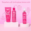 Umberto Giannini Curl Jelly Shine Moisturising Leave-In Conditioner for Curls Waves and Coils - Vegan Curl Heat Protectant and Curl Primer