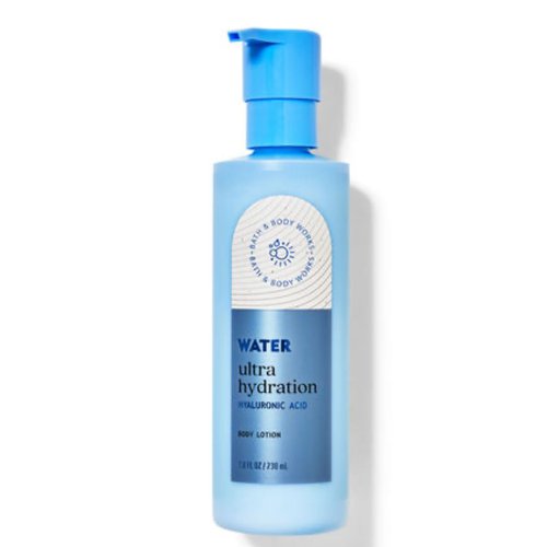 Bath & Body Works - WATER ULTRA HYDRATION - 2 Piece Hyaluronic Acid Body Lotion and Hello Gorgeous Gift Bag