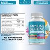8 in 1 Immune Defense Support, Immunity Capsules Supplement Booster with Echinacea Zinc 50mg, Vitamin C , D3 5000 IU, Turmeric Curcumin & Ginger, Echinacea - Allergy Relief for Kids Adults (1 Pack)