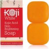 Koji White Pure Kojic Acid Skin Brightening Soap for Pigmentation with Hyaluronic Acid, Vitamin C - Even Tone Cleansing Bar, Sun Damage Skin with Tea Tree, Coconut Oil, Vegan, 2.82 oz (2 Bars)