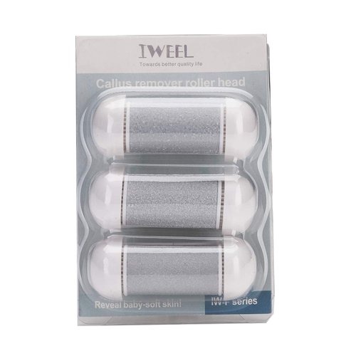 3 Different Replacement Roller Head for IWEEL/CIVYPRO/OTAZWA/ADAMPARK/ZIKILLYA/ELMCHEE/NICEBIRDIE Foot File Pedicure Tools for Feet Callus Shaver Pedicure kit for Cracked Heels and Dead Skin