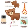 CiyvoLyeen Puppy Craft Kit Kids DIY Crafting and Sewing Set Dog Stuffed Animal Felt Plushie for Girls and Boys Educational Beginners Sewing Set Sewing Kits for Kids Age 8 9 10 11 12