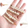 20 Pieces Elegant Hair Barrettes Bridal Golden Metal Hair Clip Artificial Pearl Hair Pins and Bridal Bobby Pins with Pearls Gold Clips for Women Decorative for Wedding Hair Accessories Birthday Gift