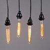 Edearkar E26/E27 Base, T10/T30 Tubular Vintage Edison Light Bulbs 25W T185 110V Dimmable T30 Antique Incandescent Light Bulb T30 Antique Filament Light Bulb, Pack of 4