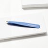 Tweezerman Stainless Steel Slant Tweezer - Eyebrow Tweezers for Women and Men (Sky Blue)