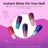 modelones Color Changing Gel Nail Polish, 6 Colors Summer Pink Blue Purple Orange Neon Mood Temperature Change Gel Polish Set Soak Off DIY Home Nail Art Gift