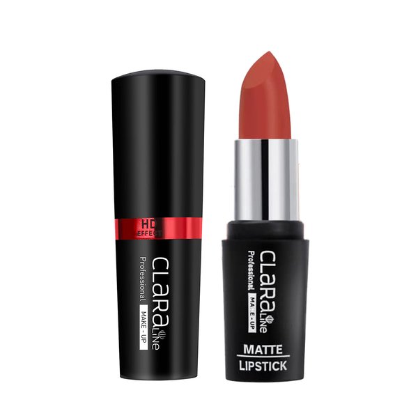 Claraline Matte Liquid Lipstick, Kiss-proof, Long Lasting, Paraben-free, Cruelty-Free, Quick Drying Lip Makeup Gift for Girl and Women, 0.17 Ounce, 1 Count, 461 Burnt Orange