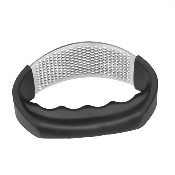 Stainless Steel Garlic Crusher & Mincer - Ergonomic Handle for Effortless Garlic Prep - Durable, Easy to Use, and Clean Kitchen Tool for Convenient Cooking