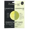 The Crème Shop - Fusion Face Masks, Korean Facial Skin Care and Moisturizer - Hyaluronic Acid Charcoal and Lemon for Hydrating, Blackhead Remover, Natural Beauty Essence (5 Pack)