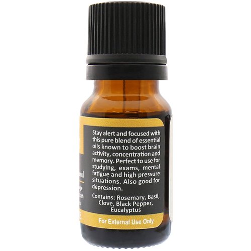 Plantlife Study Buddy Aromatherapy Essential Oil Blend - Straight from The Plant 100% Pure Therapeutic Grade - No Additives or Fillers - Made in California 10 ml