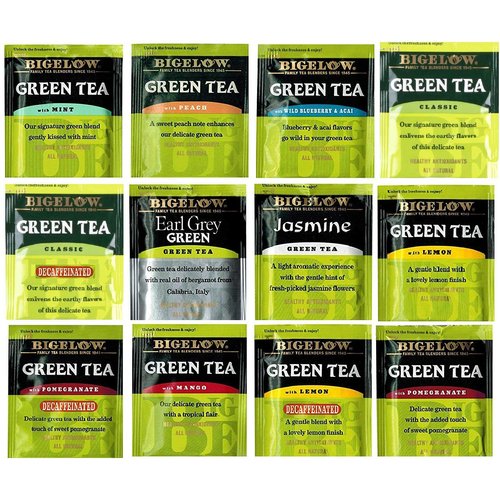 Assorted Sampler Tea Gift Box- 60 Individually Foil Wrapped Bags, 30 Different Flavors : Green Teas, Herbal Teas, Black Teas and More. The Perfect Set Bundled with Ondago Honey Sticks