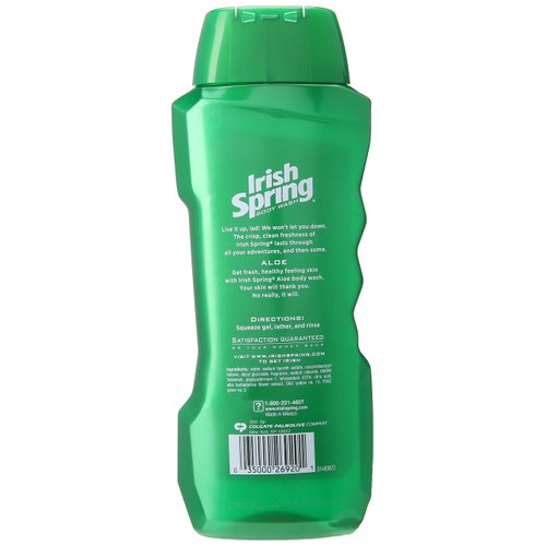 Irish Spring Body Wash, Aloe, 18 Fl Oz