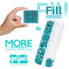 qiipii 5070PCS Blue Zircon Resin Crystal Rhinestones for Crafting Turquoise Blue Flatback Gems 2mm 3mm 4mm 5mm 6mm Non-Hotfix Stones Diamonds for Nails Face Eyes Makeup Body Tumblers Mugs DIY Crafts