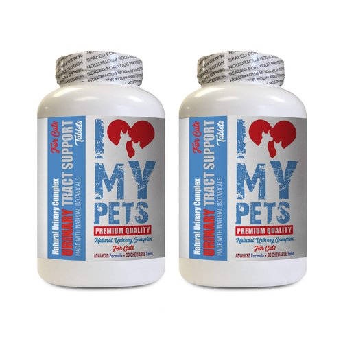 I LOVE MY PETS LLC Cats Urinary Tract Infection - CAT Urinary Tract Support - Natural Complex - Premium - cat Cranberry Urinary - 180 Treats (2 Bottles)