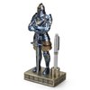 Amoysanli Knight Pen Stand Decoration Resin Pen Holder Art Craft Paperweight for Desktop Organizer Festival Gifts for Boyfriend Husband Dad Son(Blue)