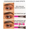 Waterproof Tinted Brow Gel-1Pcs Black Thickening Eyebrow Mascara Glue,Brow Lift Fast Sculpt,Color Brow Filler Gream Gel,Long Lasting Eye Makeup for Women,Light Medium Dark Brown Cover Gray Hairs-08