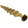 New 25 Strands Deep Wave Curly Pre Bonded U Nail Tip Fusion Remy Human Hair Extensions 22" Inches (#16 Honey Blonde)