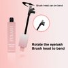 Fulash Black Mascara, Waterproof Mascara, Adjustable Mascara, Volumizing, Lengthening, Long-Wearing, Smudge-Proof Mascara Vegan Formula, Black, 6ml