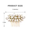 Unicra Rhinestone Bride Wedding Hair Comb Crystal Bridal Hair Piece Bridesmaids Hair Accessories for Women Prom Party Hair Clips (Gold)