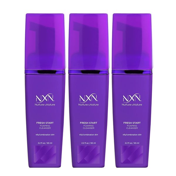 NxN Fresh Start Deep Pore Facial Cleanser Instant Foaming Make-Up Remover Natural Formula for Oily/Combination Skin, 5.9 Fl Oz