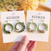 Keoker Flower Clay Cutter- Spring Polymer Clay Cutters, Polymer Clay Flower Cutters, 10 Shapes Floral Clay Earrings Cutters, Boho Clay Cutters for Polymer Clay Jewelry (A)